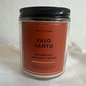 White Barn Palo Santo Scented Candle - Warm Amber